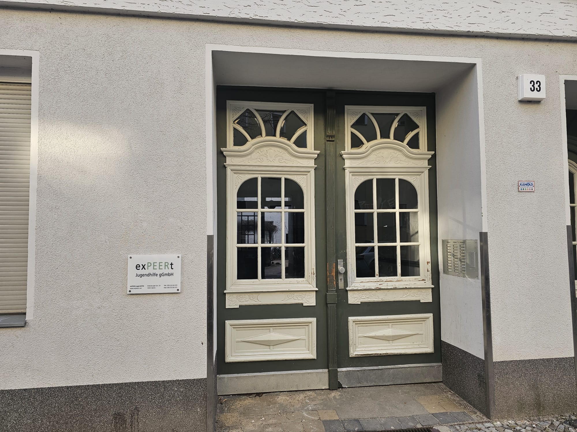 Eingang Geschäftsstelle